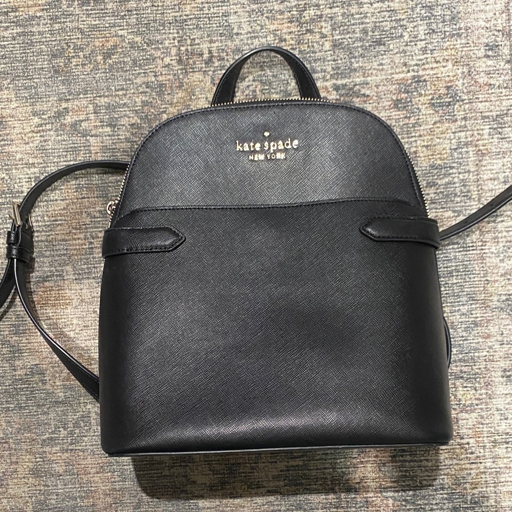 Kate Spade Dome Black Saffiano Leather Backpack